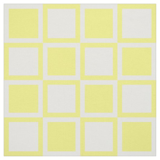 Yellow Blue Bold Mod Squares ~ Großformat Stoff (Muster)