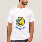 Yellow Blue Fishing Club T - Shirt (Vorderseite)