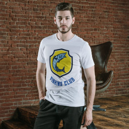 Yellow Blue Fishing Club T - Shirt