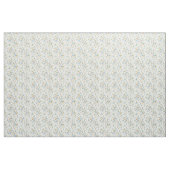 Yellow Blue Floral Muster Baumwollstoff Stoff (Fat Quarter (45,7 x 55,9 cm))
