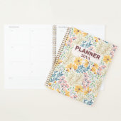Yellow Blue Floral Planner & Journal Notebook Planer (Anzeige)