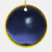YELLOW BLUE GEMSTONE MON KERAMIK ORNAMENT (Hinten)