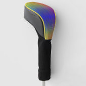 Yellow Blue Golf Head Cover Headcover (angewinkelt)