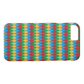Yellow Blue Green & Red Geometric Scallops Case-Mate iPhone Hülle (Rückseite (Horizontal))