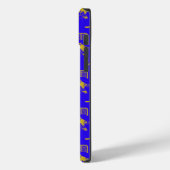 Yellow Blue Hockey Trendless Seamless Pattern Case-Mate iPhone Hülle (Rückseite / Links)