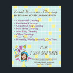 Yellow Blue House Reinigung Janitorial Glove Schür Flyer<br><div class="desc">Yellow Blue House Reinigung Janitorial Glove Schürze</div>