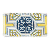 Yellow Blue Imitats Geometrie Tile Art (Vorne)