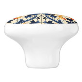 Yellow Blue Italia Tile Keramikknauf (Seitenansicht)