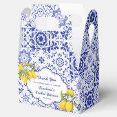 Yellow Blue Lemon Main Squeeze Brautparty Geschenkschachtel (Geöffnet)