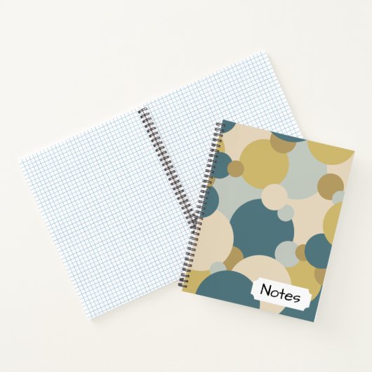 Yellow-blue Moleküle Spiral Notebook Notizblock (Innenseite)