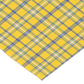 Yellow Blue Plaid Classic Pattern Table Runner Kurzer Tischläufer (Ecke)