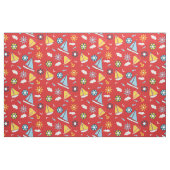 Yellow Blue Sailboote Fisch Vögel Red Nautic Stoff (Fat Quarter (45,7 x 55,9 cm))