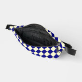 Yellow Blue Schachbrett Diamond Pattern Bauchtasche (Offen)