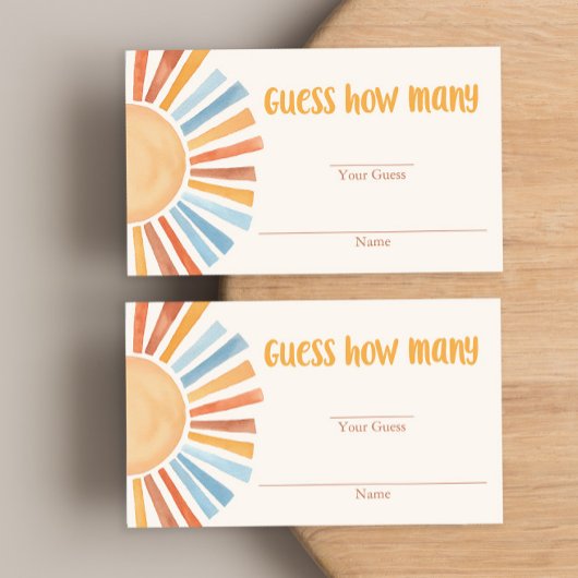 Yellow blue sunshine boho rät wie viele Karten