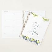 Yellow Blue Wildblume Floral Boho Wedding Planer (Anzeige)