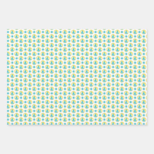 Yellow Blue Yellow Geschenkpapier Set (Vorderseite 3)