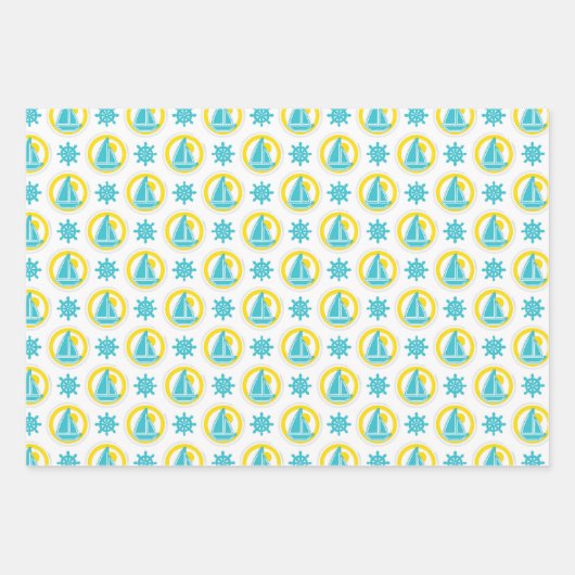 Yellow Blue Yellow Geschenkpapier Set (Vorderseite 2)