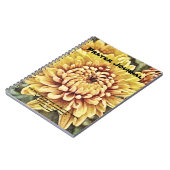 Yellow Blume Art Prayer Journal Psalm 86:5 Notizblock (Linke Seite)