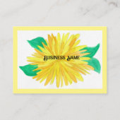 Yellow Blume Business Cards Visitenkarte (Rückseite)