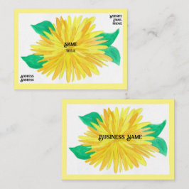 Yellow Blume Business Cards Visitenkarte