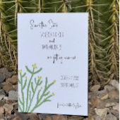 Yellow Blume Cholla Cactus Save the Date Card