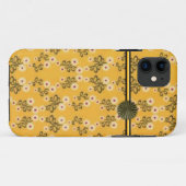 Yellow Blume Design iPhone Case (Rückseite (Horizontal))