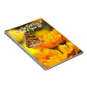 Yellow Blume Notebook - neue Anfänge Notizblock (Rechte Seite)