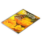 Yellow Blume Notebook - neue Anfänge Notizblock (Linke Seite)