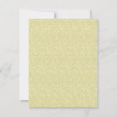 Yellow Blume Response Cards RSVP Karte (Rückseite)