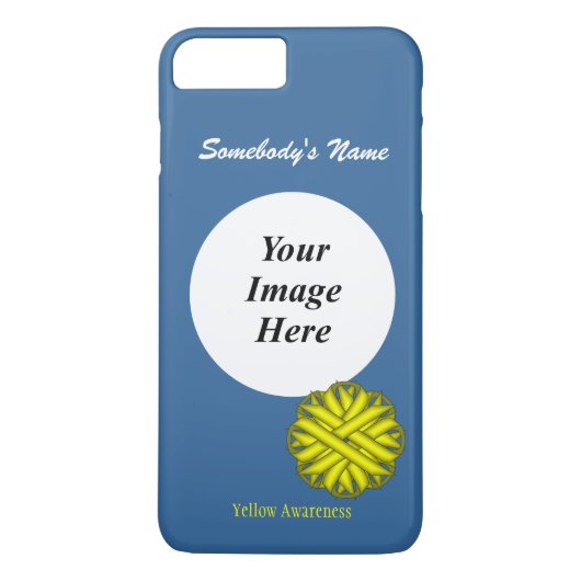 Yellow Blume Ribbon Template von Kenneth Yoncich Case-Mate iPhone Hülle (Rückseite)