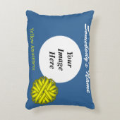 Yellow Blume Ribbon Template von Kenneth Yoncich Dekokissen (Vorderseite(Vertikal))