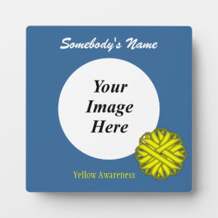 Yellow Blume Ribbon Template von Kenneth Yoncich Fotoplatte