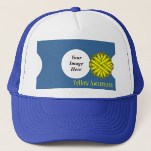 Yellow Blume Ribbon Template von Kenneth Yoncich Truckerkappe