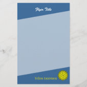Yellow Blume Ribbon von Kenneth Yoncich Flyer (Hinten)