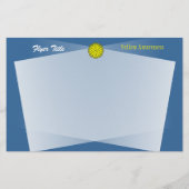 Yellow Blume Ribbon von Kenneth Yoncich Flyer (Hinten)
