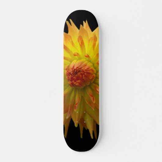 Yellow Blume Skateboard (Vorne)