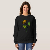 Yellow Blume Springtime Gardeners Artwork Sweatshirt (Vorne ganz)