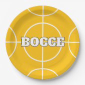 Yellow Bocci Ball Game Custom Paper Party Teller (Vorderseite)