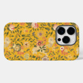 Yellow Boho Floral Background Case-Mate iPhone Hülle (Rückseite (Horizontal))