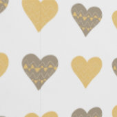 Yellow Boho Hearts Kids Decor Tapete (Naht)