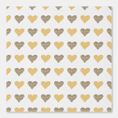 Yellow Boho Hearts Kids Decor Tapete (Vorderseite)