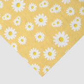 Yellow Boho Spring Daisies Pattern Seidenpapier (Ausschnitt)