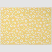 Yellow Boho Spring Daisies Pattern Seidenpapier (Vorderseite)