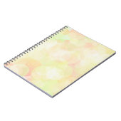 Yellow Bokeh Spiral Foto Notebook Notizblock (Linke Seite)