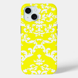 Yellow Bold Damask @ Emporiomoffa iPhone 15 Hülle
