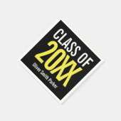 Yellow Bold Moderner Abschluss JEDES JAHR Serviette (Ecke)