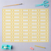 Yellow Bone Inlay Dots Border Decoupage Paper Seidenpapier (Basteln)