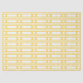Yellow Bone Inlay Dots Border Decoupage Paper Seidenpapier (Vorderseite)