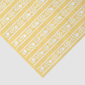 Yellow Bone Inlay Floral Border Decoupage Paper Seidenpapier (Ausschnitt)