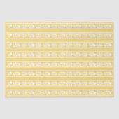 Yellow Bone Inlay Floral Border Decoupage Paper Seidenpapier (Vorderseite)
